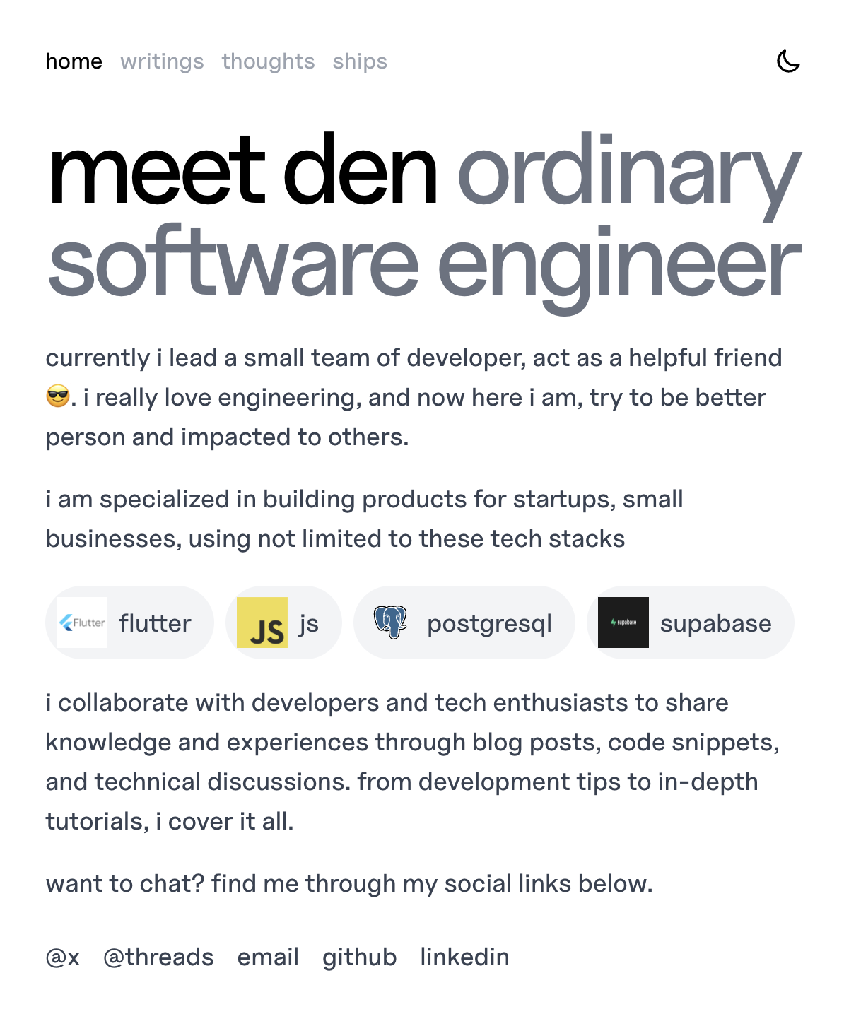 Den's – internet space